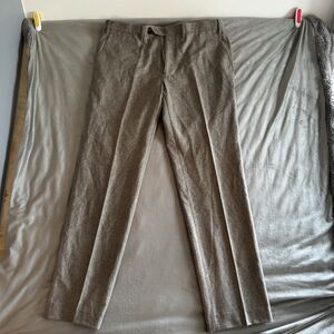 J McLaughlin Virgin Wool Beige Tan Pleated Dress Pants sz 38 EUC Mens